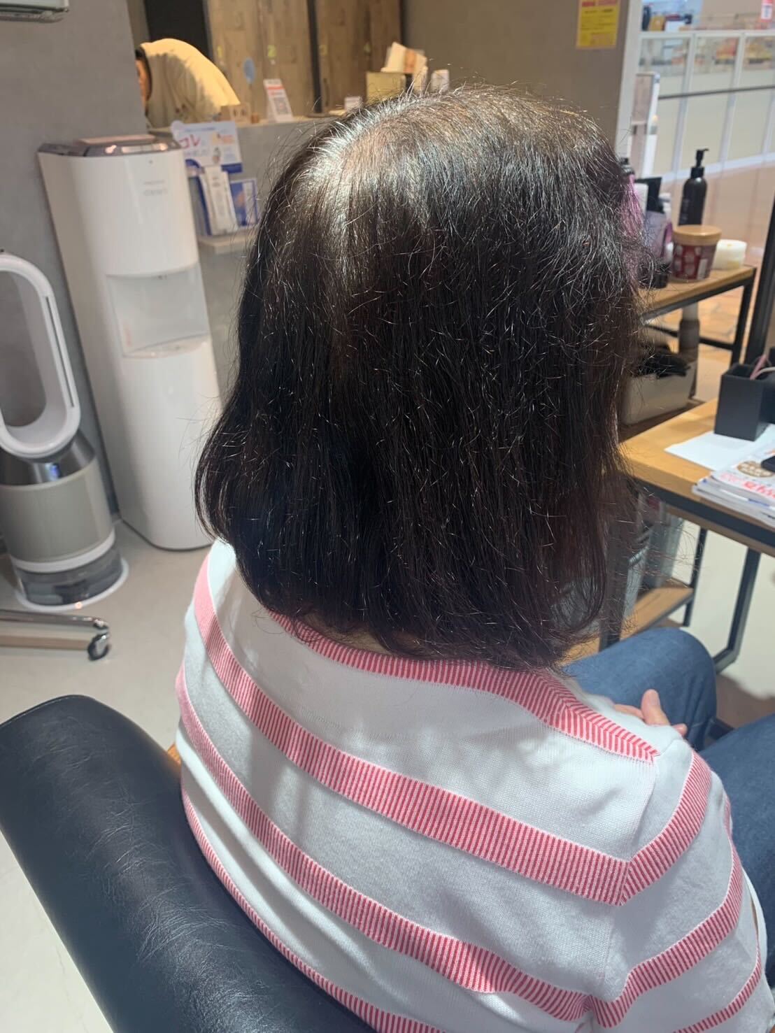 髪質改善ストレート Before